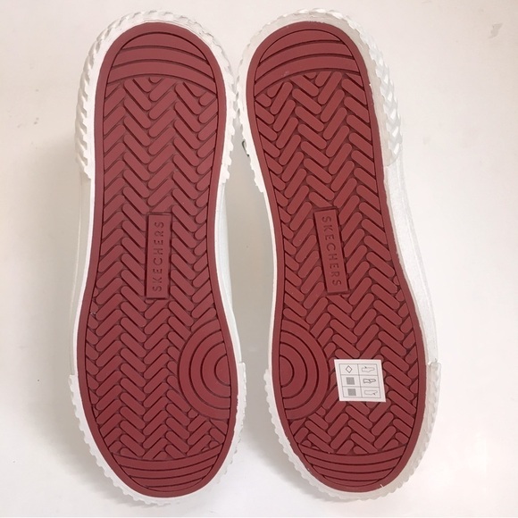 Skechers White Canvas Hi-Tread High Top Platform Causal Sneakers - Picture 11 of 14